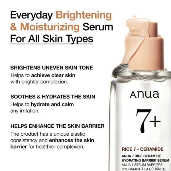 ANUA 7 Rice Ceramide Hydrating Barrier Serum