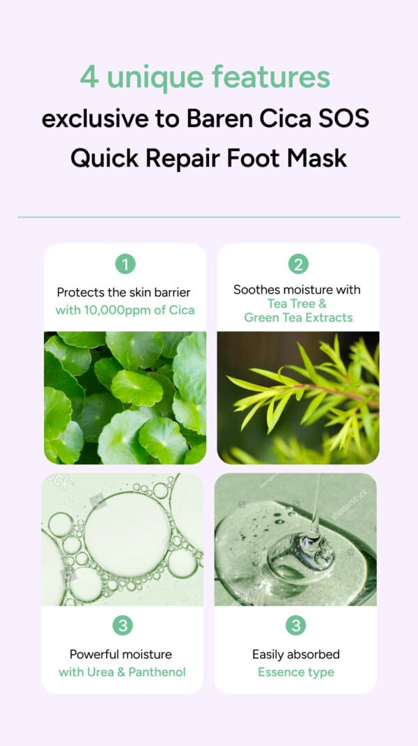 CICA SOS Quick Repair Foot Mask – Image 5