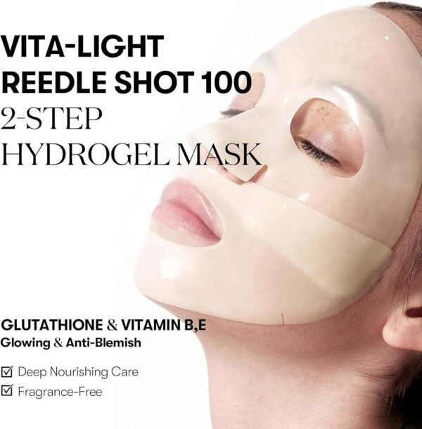Vita-Light Reedle shot 100 2 step Hydrogel mask – Image 3