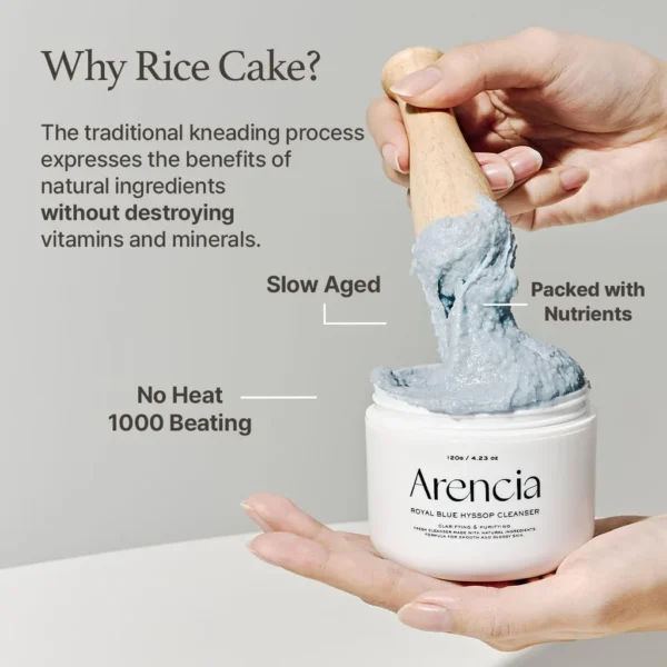 FRESH BLUE HYSSOP RICE MOCHI CLEANSER – Image 4