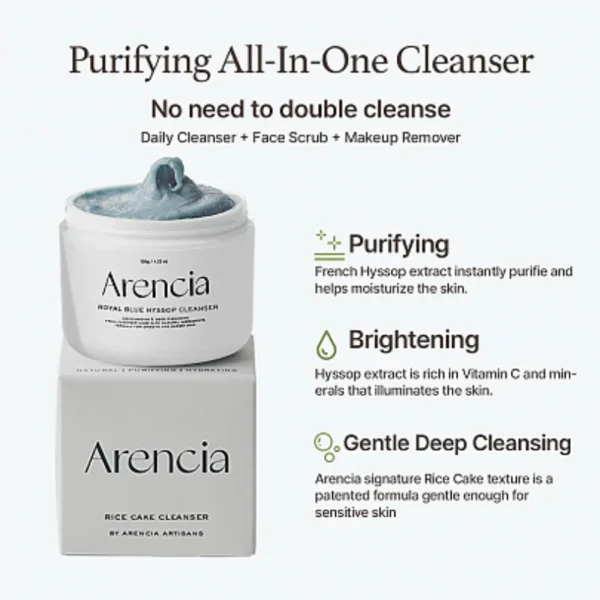 FRESH BLUE HYSSOP RICE MOCHI CLEANSER