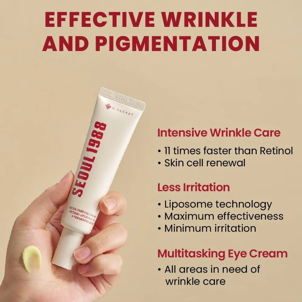 SEOUL 1988 Eye Cream : Retinal Liposome 4% + Fermented Bean – Image 3