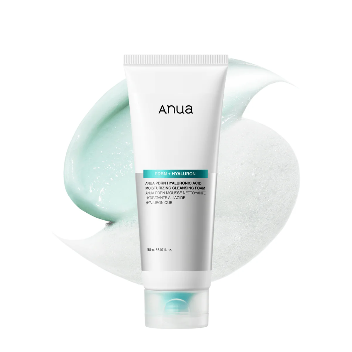 anua pdrn hyaluronic acid moisturizing cleansing foam